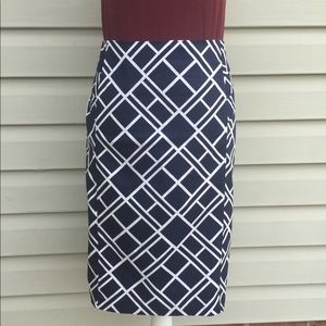 New York & Company Geometric Pattern Skirt Sz 12